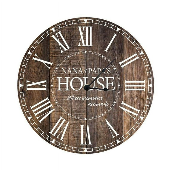 LifeSong Milestones Nana & Papas House- Clock - 12in Clock_Nana & Papas House