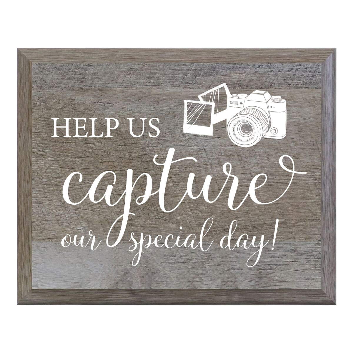 LifeSong Milestones Oh Snap Help Us Capture Our Special Day Decorative ...