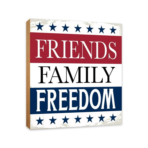 LifeSong Milestones Patriotic Tabletop Sign for Memorial Day Decorations