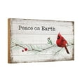 thumbnail image 1 of LifeSong Milestones "Peace On Earth" Wood Cardinal Christmas Wall Art Decor for Home, 1 of 7