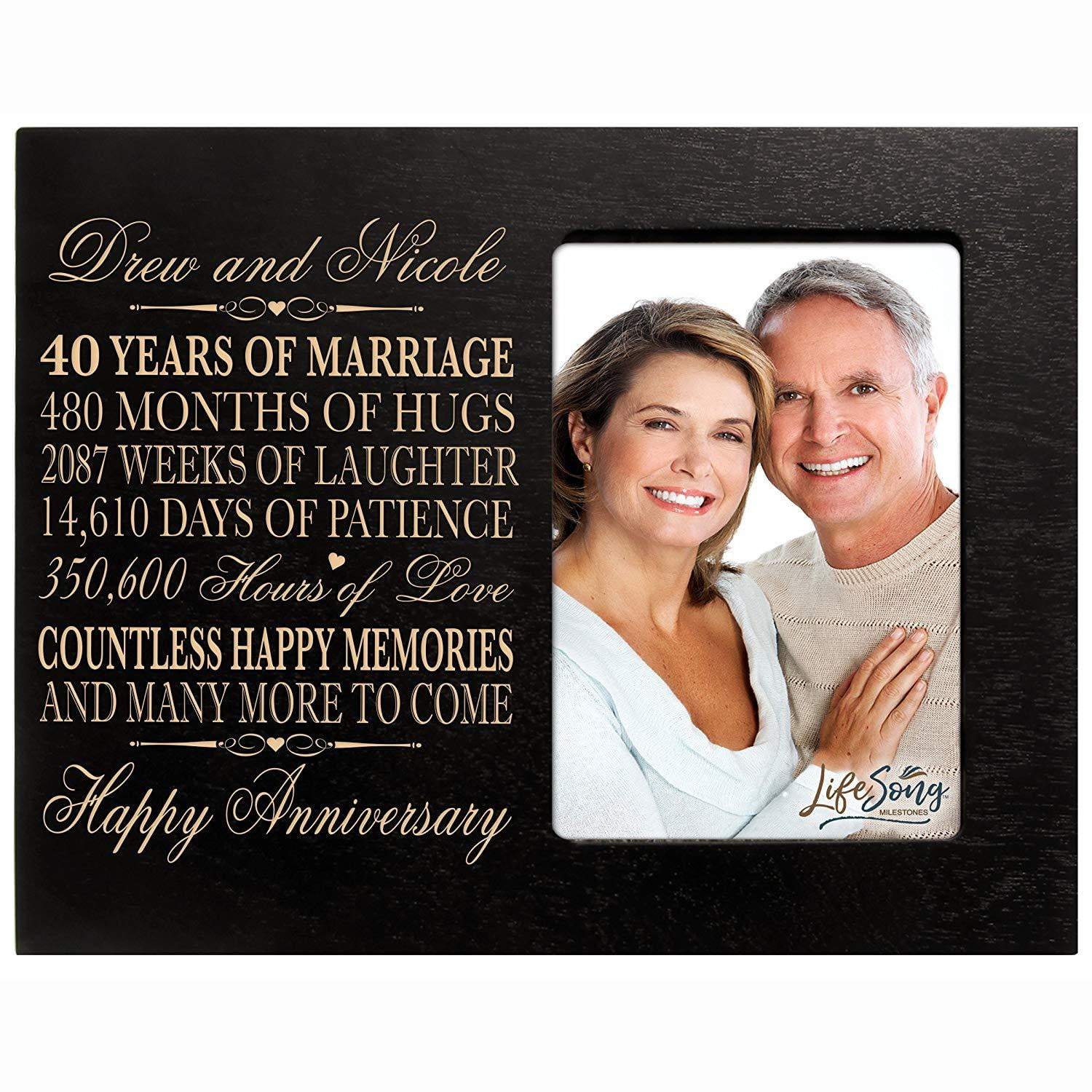 PHOTO FRAME 40TH ANNIVERSARY 6X4 main image 0
