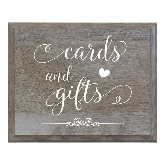 LifeSong Milestones Rustic Decorative Wedding Signs for Ceremony and Reception - Cards and Gifts