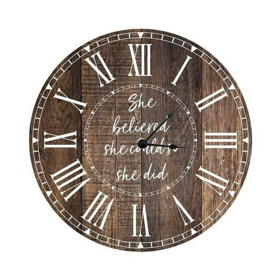 LifeSong Milestones She Believed - 12in Clock_She Believed She
