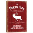 thumbnail image 1 of LifeSong Milestones "The North Pole" Inspirational Red Wood Christmas Wall Art Decor for Home, 1 of 7