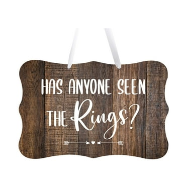 LifeSong Milestones Wedding Wall Hanging Signs For Ceremony And Reception For Couples - Has Anyone Seen