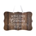 thumbnail image 1 of LifeSong Milestones Wedding Wall Hanging Signs For Ceremony And Reception For Couples - Welcome, 1 of 8
