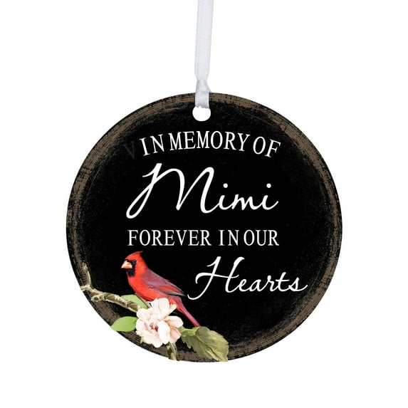 LifeSong Milestones Wooden Memorial Round Ornaments for Home Decor