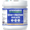 thumbnail image 1 of LifeSource Vitamins 1.1 lbs Grass Fed Whey Protein Isolate - Creamy French Vanilla w/Stevia, 1 of 5