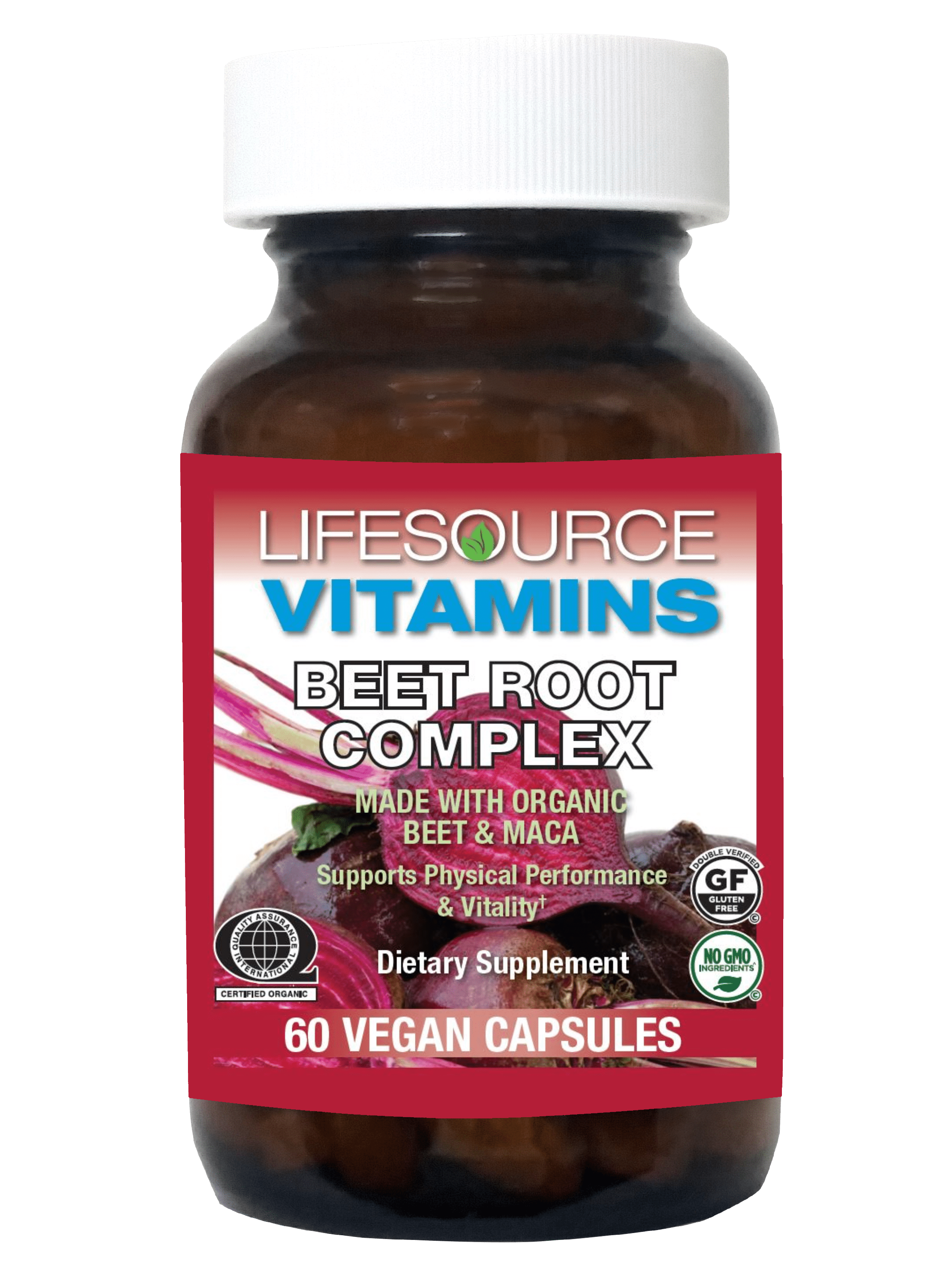 LifeSource Vitamins Beet Root Complex 60 Vegan Capsules