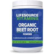 LifeSource Vitamins Beet Root Powder Organic   10 oz, 57 Servings   Nitric Oxide & Immune Support
