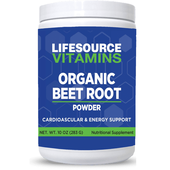 LifeSource Vitamins Beet Root Powder Organic 10 oz, 57 Servings Nitric Oxide & Immune Support