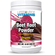 LifeSource Vitamins Beet Root Powder Organic – 10 oz, 57 Servings – Nitric Oxide & Immune Support