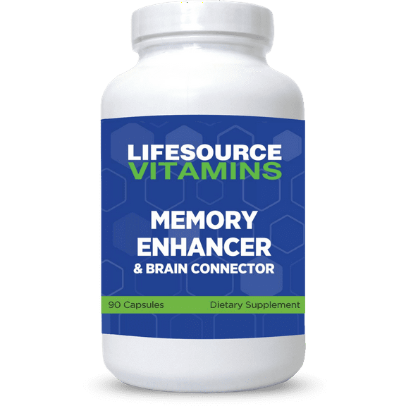LifeSource Vitamins Memory Enhancer & Brain Connector - Memory - Brain - Awareness - 90 Capsules