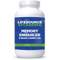thumbnail image 1 of LifeSource Vitamins Memory  Enhancer & Brain Connector Supplement - Ginkgo Biloba Brain Booster for Memory & Focus - 180 Capsules, 1 of 5