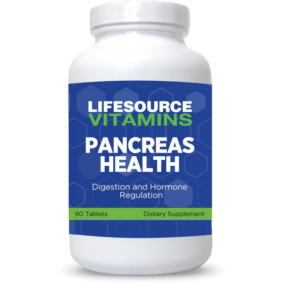 LifeSource Vitamins Pancreas Health - Natural Ingredients for Pancreas Cleanse Detox & Repair - 90 Tablets