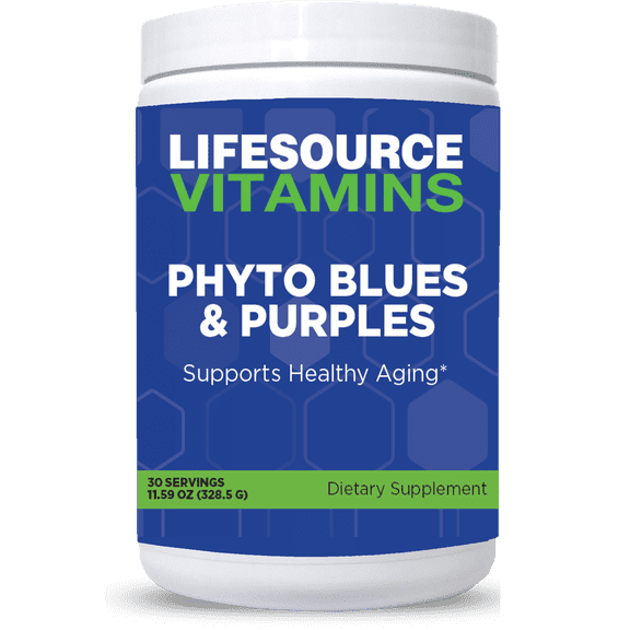 LifeSource Vitamins Phyto Blues & Purples Super Foods Powder with Phytonutrients 11.59oz