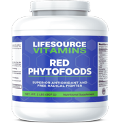 LifeSource Vitamins Red Phyto Foods 2 lbs Powder - 9 Servings of Fruit Per Serving + Probiotics