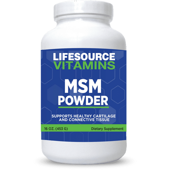 LifeSource Vitamins MSM Powder - 16 oz - 226 Servings - 2,000 mg Per Serving
