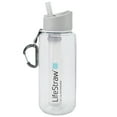 thumbnail image 1 of LifeStraw Go 1L Water Filter Bottle for Hiking, Travel, School and Emergency Prep, Clear, 1 of 13
