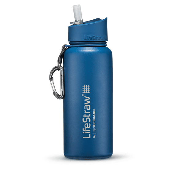 LifeStraw Go 24oz Stainless Steel Water Filter Bottle