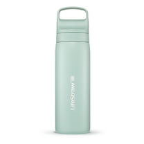 LifeStraw Go Series Stainless Steel Water Filter Bottle; 18oz; Seafoam