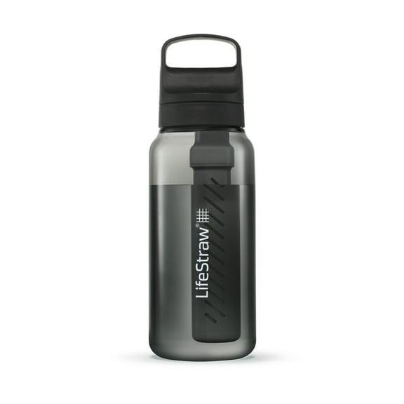 LifeStraw Go Series Water Filter Bottle; 1L; Nordic Noir