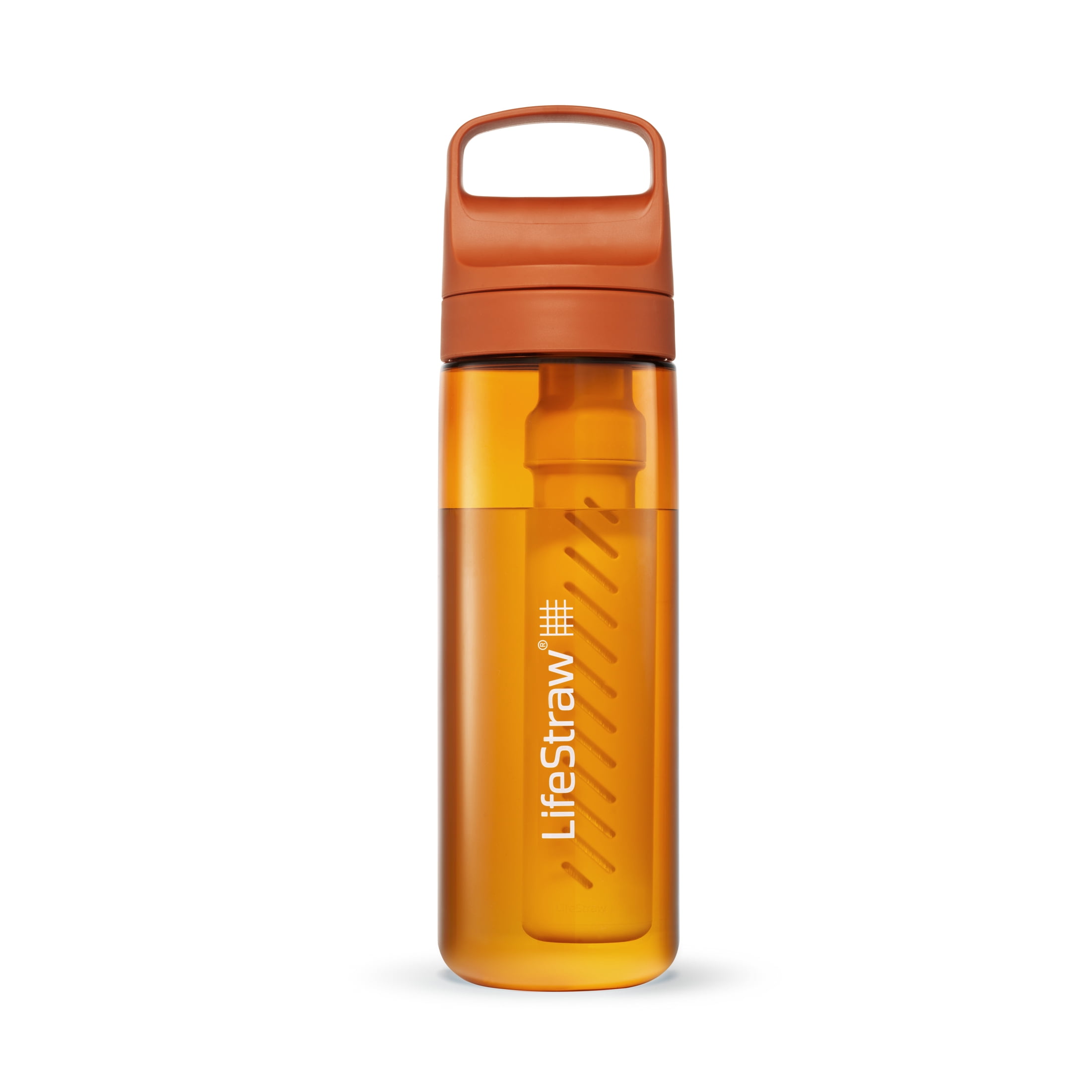 LifeStraw Go Series Water Filter Bottle; 22oz; Kyoto Orange