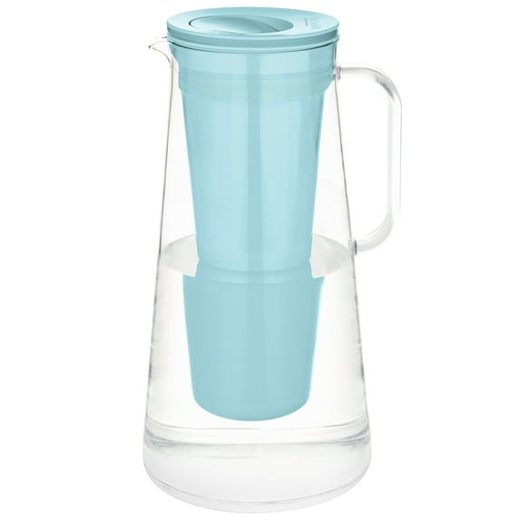 LifeStraw Home 10 Cup Water Filter Pitcher, Removes +30 Contaminants, Aqua