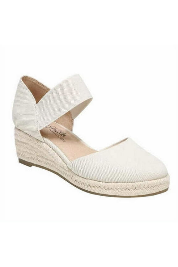 Ladies' Espadrille Wedge (7.5, Almond)