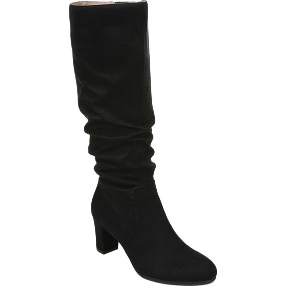 LifeStride Women's Casual Maltese Wide Calf Boot Black Size 8 W