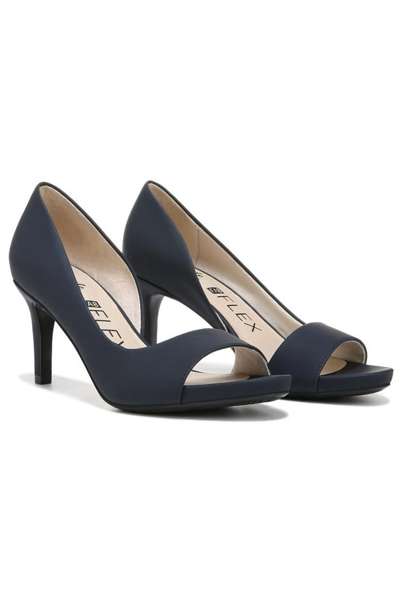 Women's Mantra Open Toe Pump Navy 9M