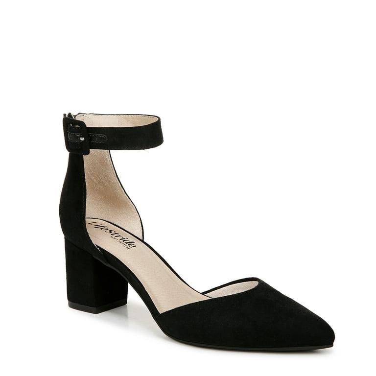 LifeStride Women's Admire Block Heel Pump Medium Wide Width