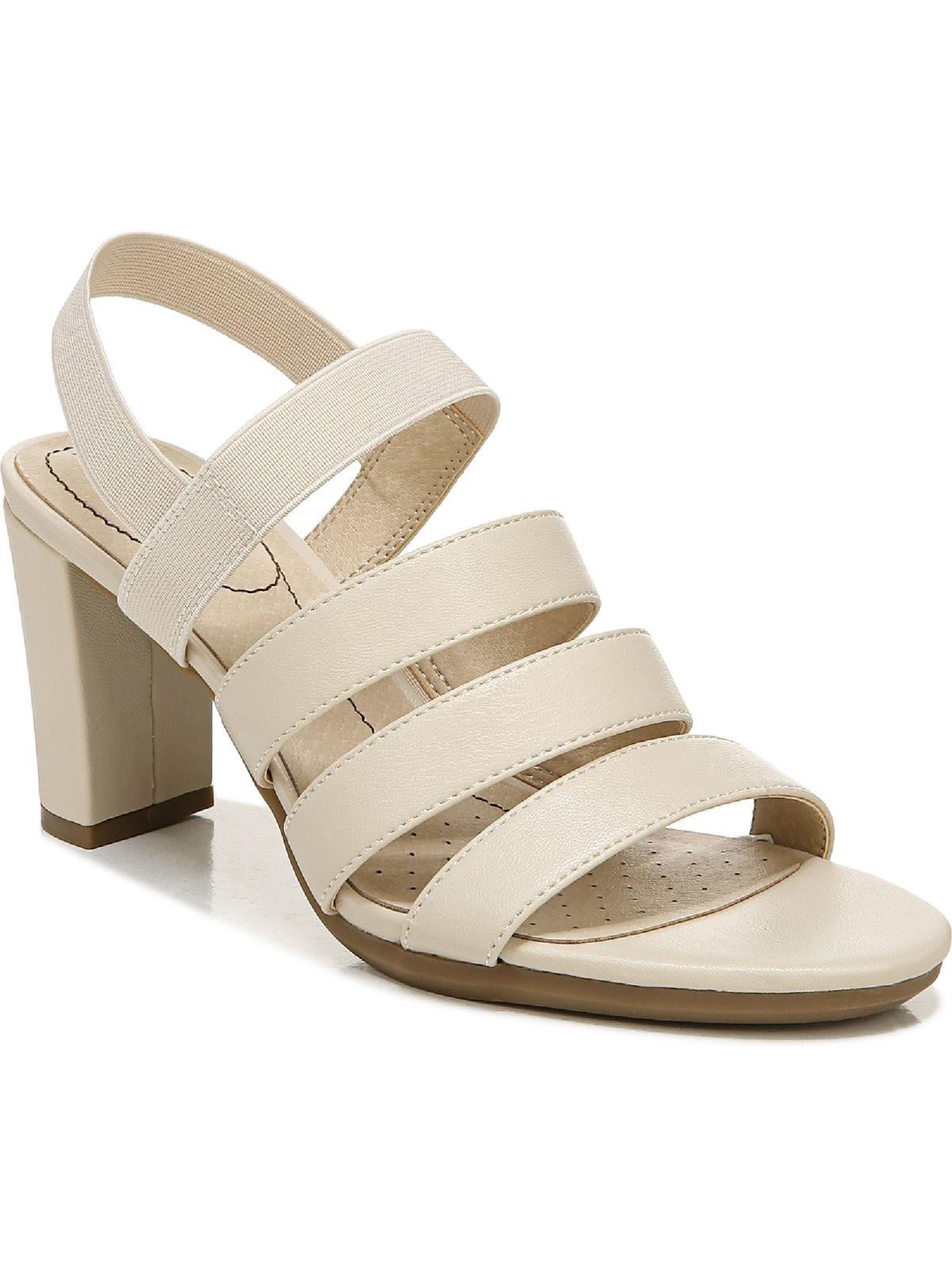 LifeStride Womens Artist Faux Leather Ankle Strap Heels