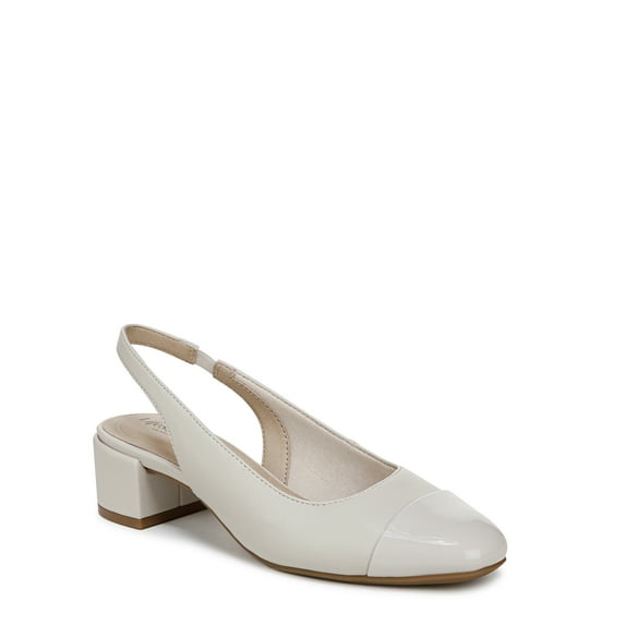 LifeStride Womens Becoming Slingback Block Heel Pumps - Medium & Wide Width
