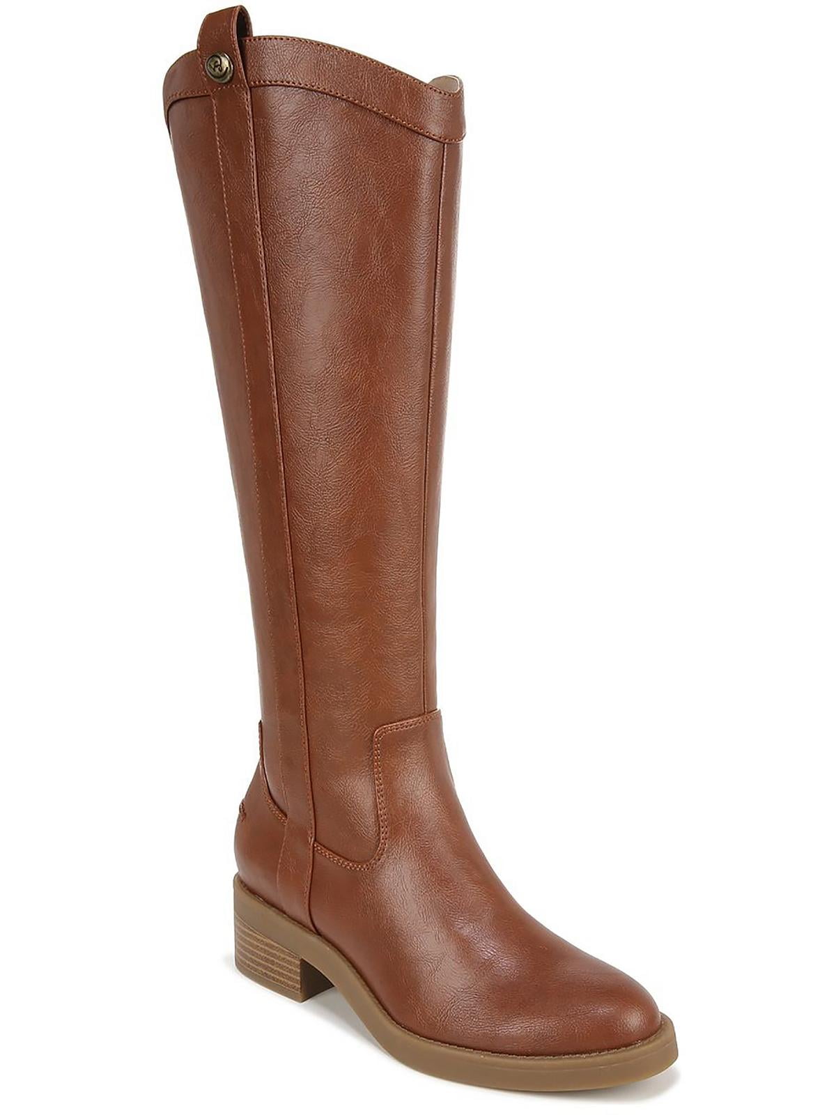 faux leather riding boots