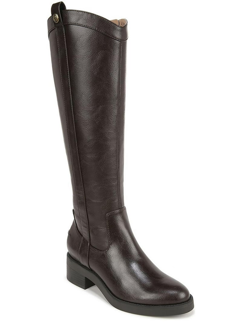 LifeStride Womens Bridgett Block Heel Faux Leather Knee-High Boots