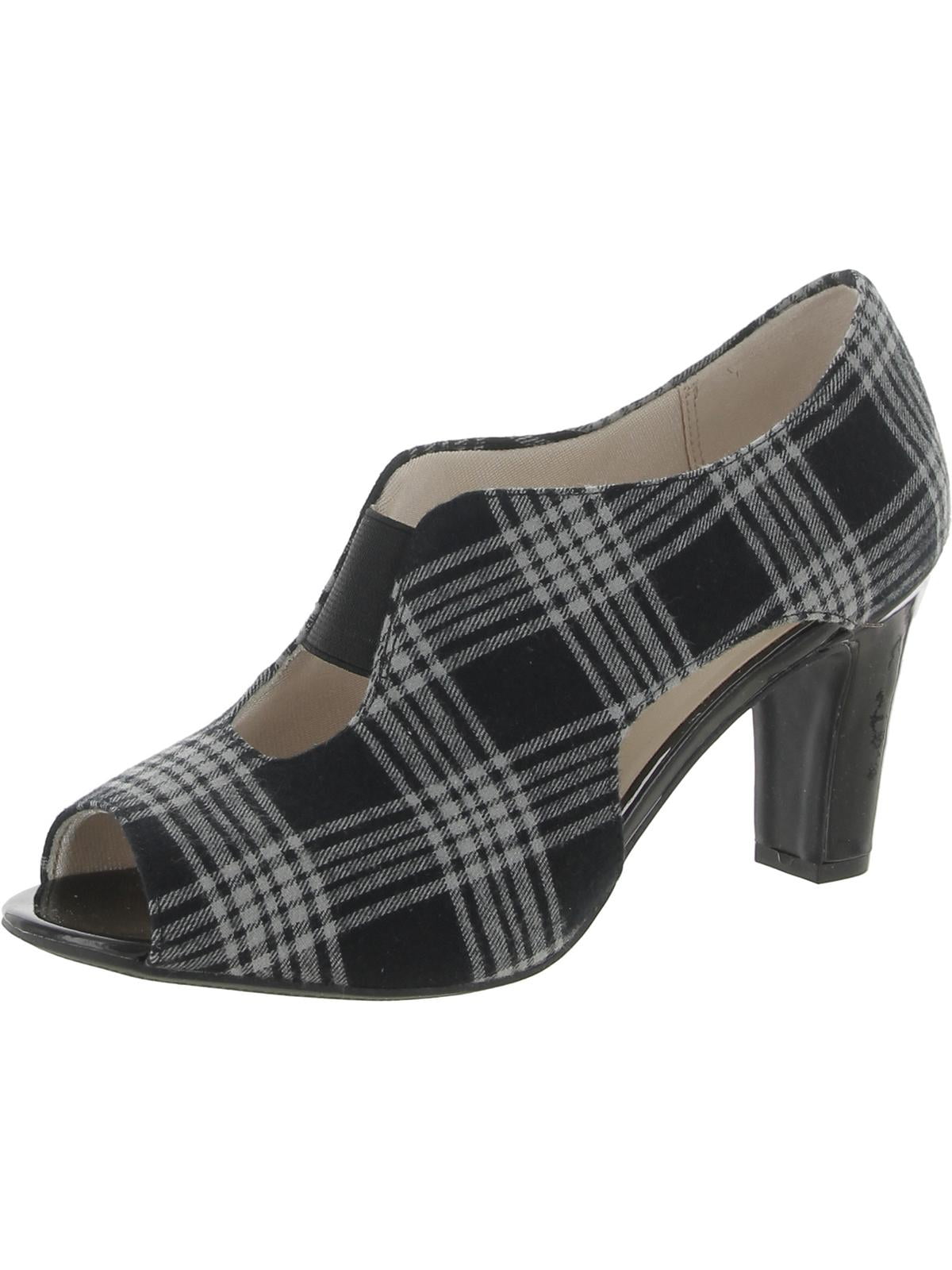 LifeStride Womens Carla Faux Suede Open Toe Pumps Walmart