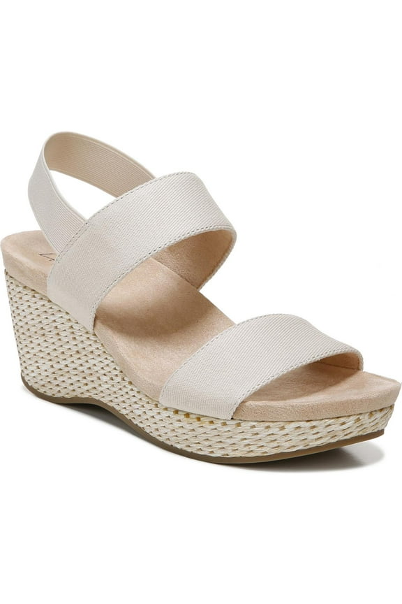 Womens Delta Slingback Ankle Strap Wedge Sandals