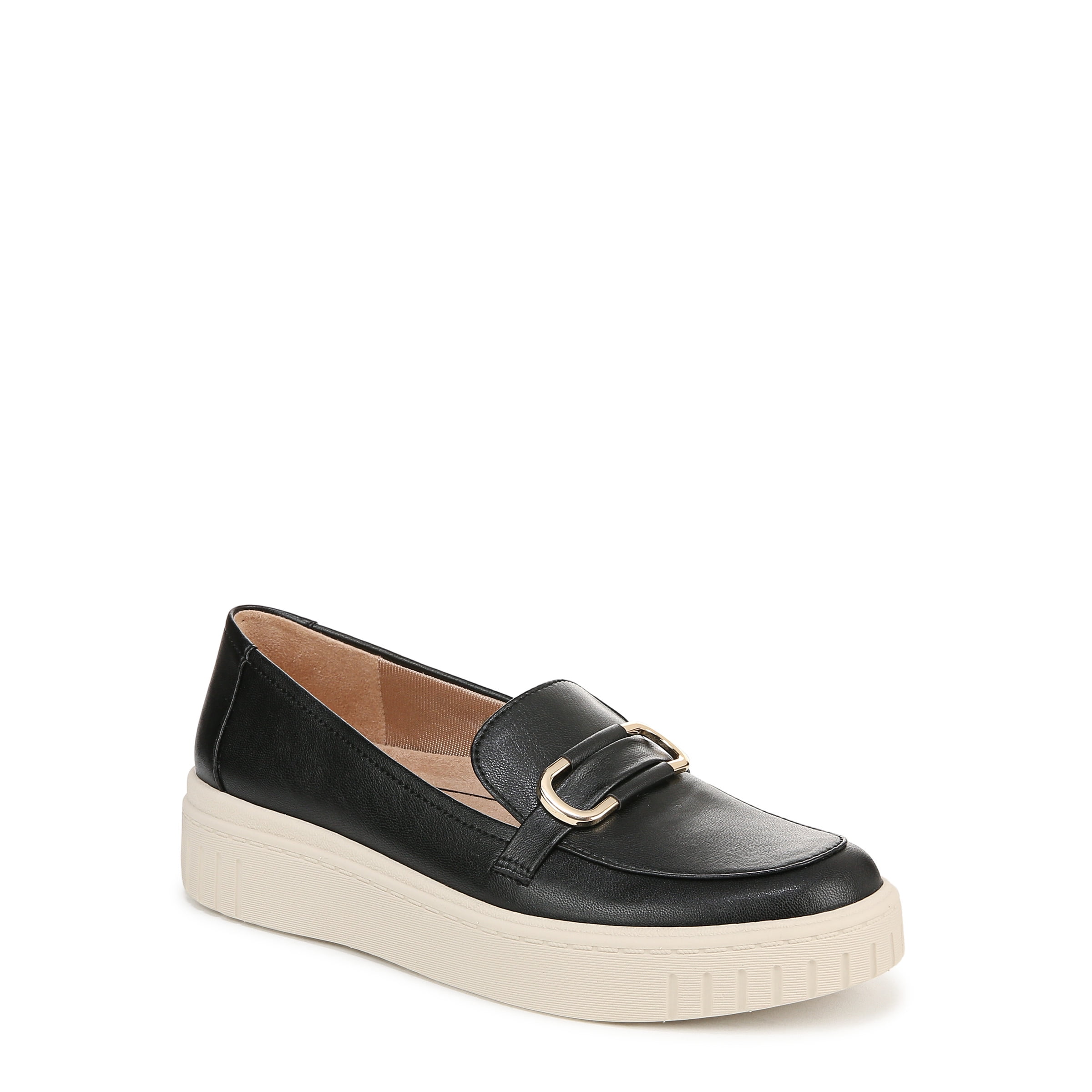 LifeStride Women's Jovial Bit Loafer - Comfort Wedge Slip-On With Metallic Strap