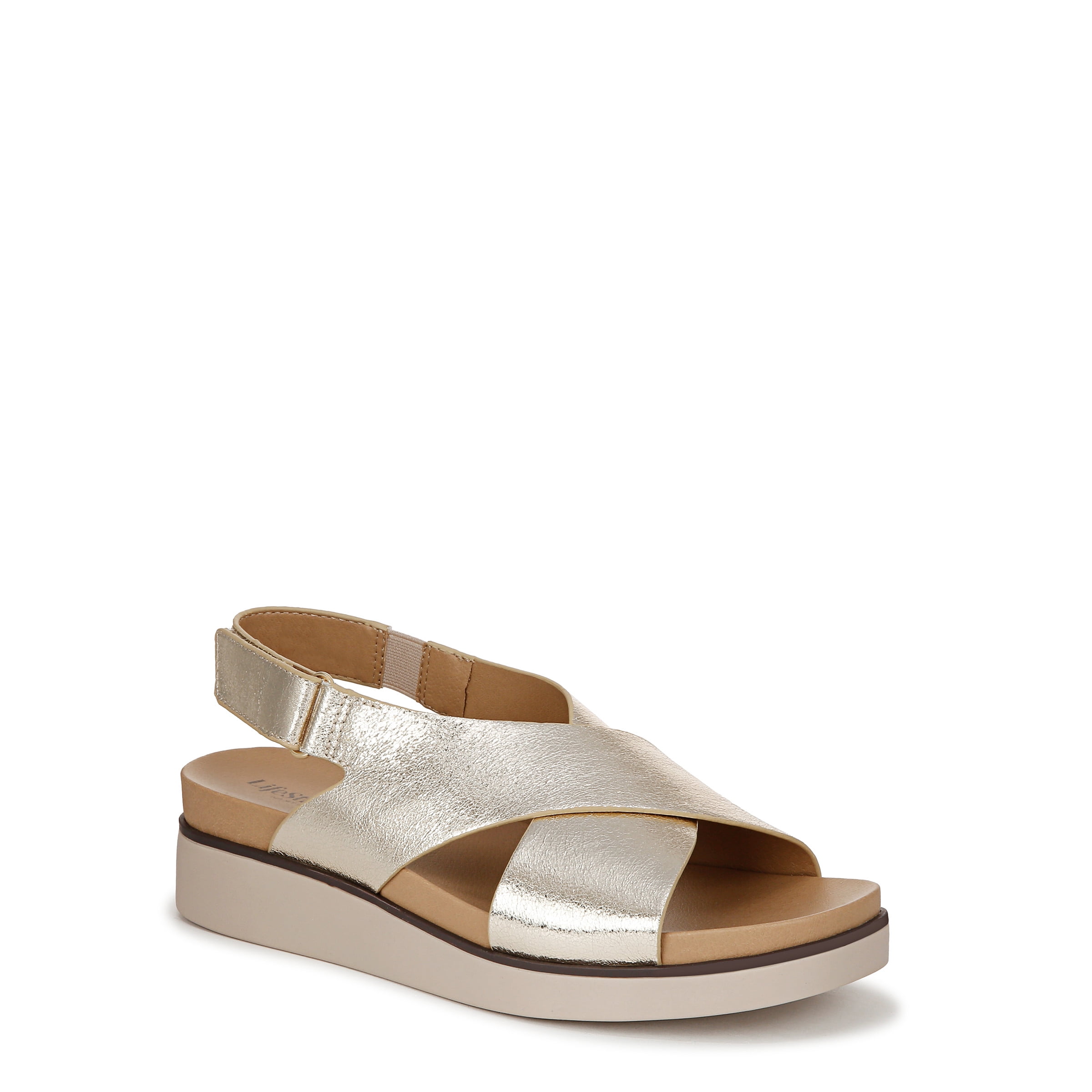 LifeStride Women's Georgina Sandals – Comfortable Platform Sandals With A Strappy, Casual Look