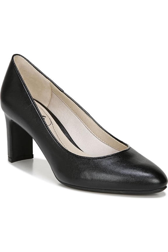 Womens Gigi Patent Memory Foam Block Heels