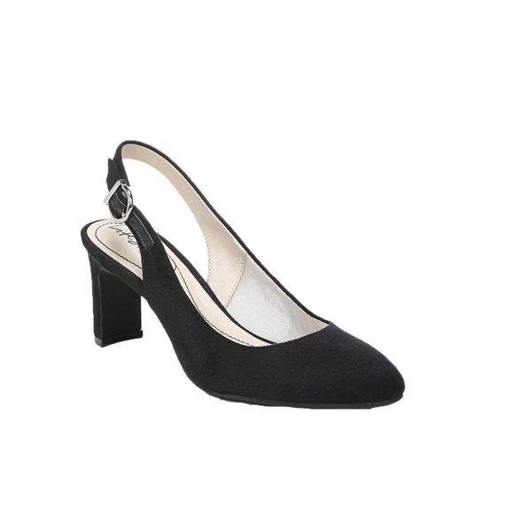 LifeStride Womens Gigi Sling Faux Leather Slip On Dress Heels