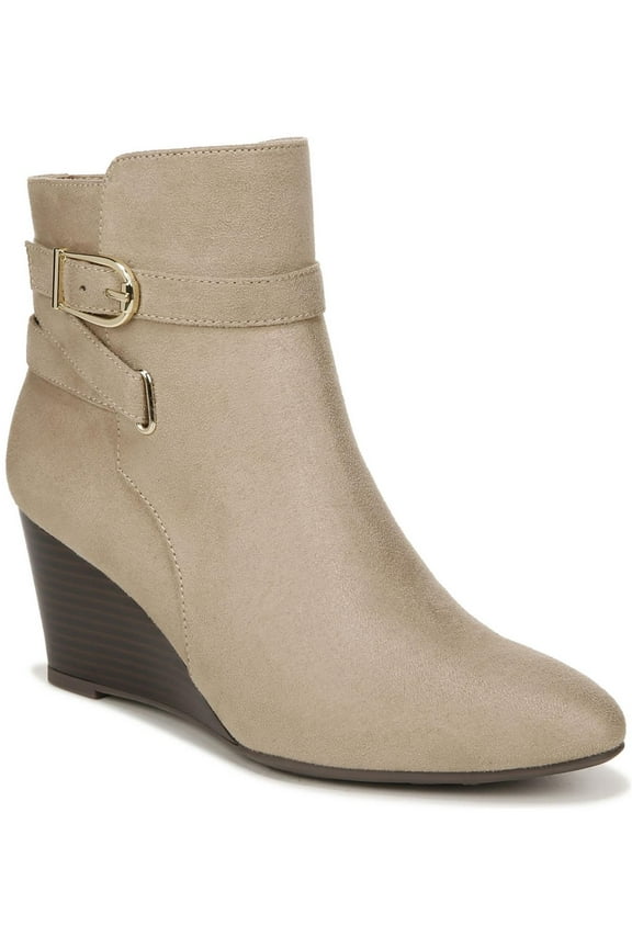 Womens Gio Boot Faux Leather Strappy Booties
