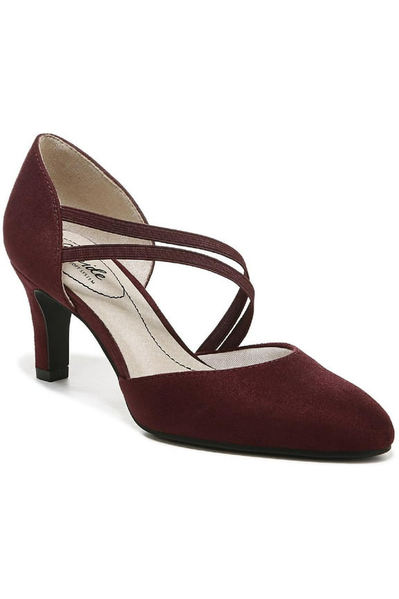 Womens Grace Faux Suede Strappy D'Orsay Heels