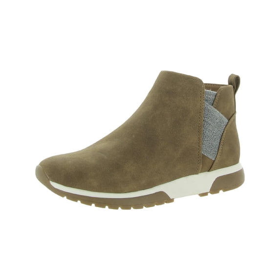 LifeStride Womens Hope Faux Leather Sneaker Ankle Boots