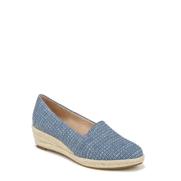 LifeStride Womens Kamilla Slip On Wedge Espadrille - Medium & Wide Width