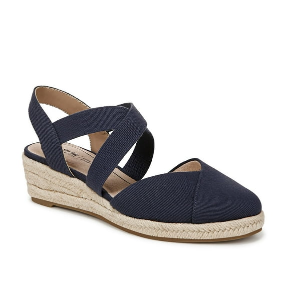 LifeStride Womens Kimball Espadrille Wedge Sandal - Medium & Wide Width