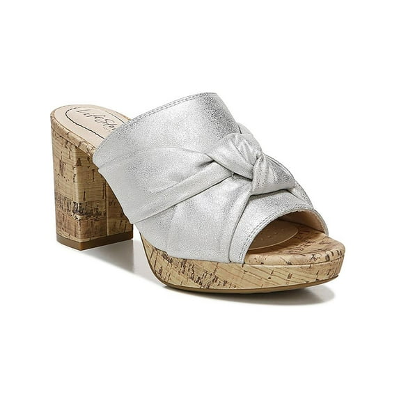 LifeStride Womens Laguna Peep Toe Slip On Heels