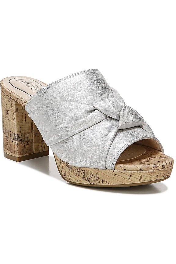 Womens Laguna Peep Toe Slip On Heels