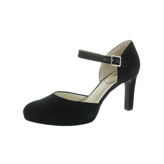 LifeStride Womens Jean Faux Suede Pumps Mary Jane Heels